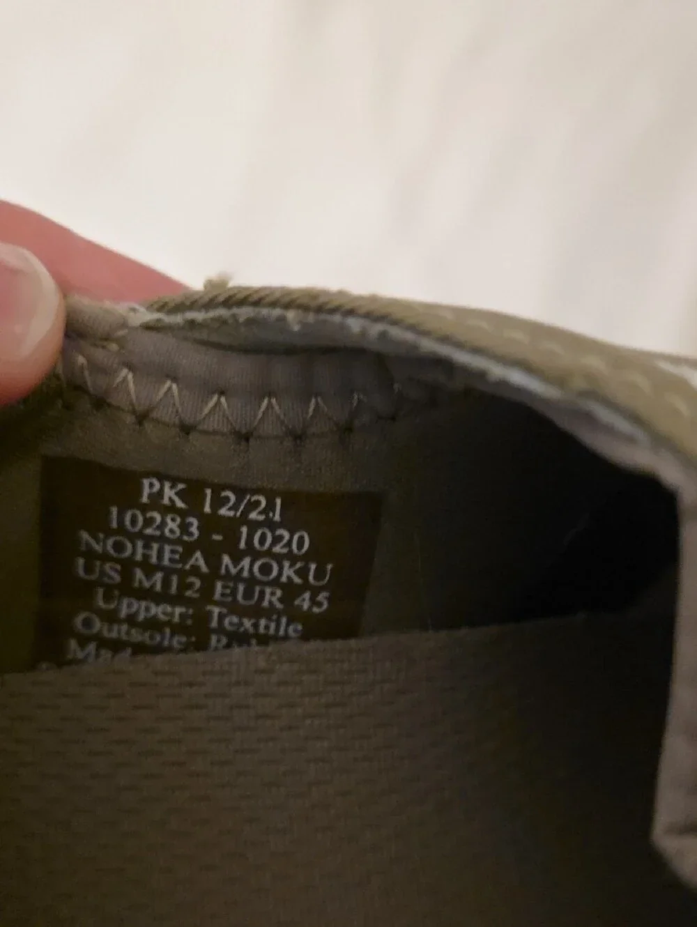 OluKai Men's Low-Profile Perforated Canvas Sneaker - Olive Green